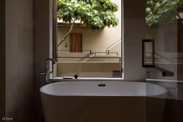 แผนที่แสดงบริเวณห้องอาบน้ำห้องพักโรงแรม